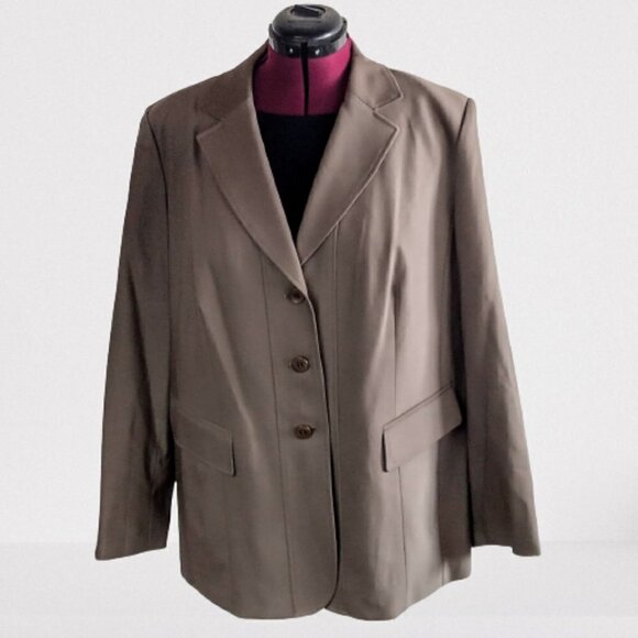 Vintage Talbots Taupe Wool Blazer NWT